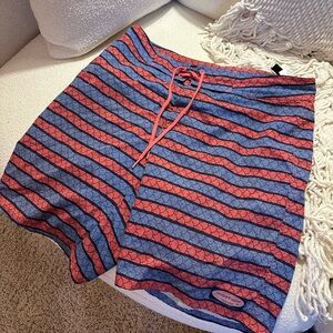 Vineyard Vines Red and Blue Patterned Swim Trunks